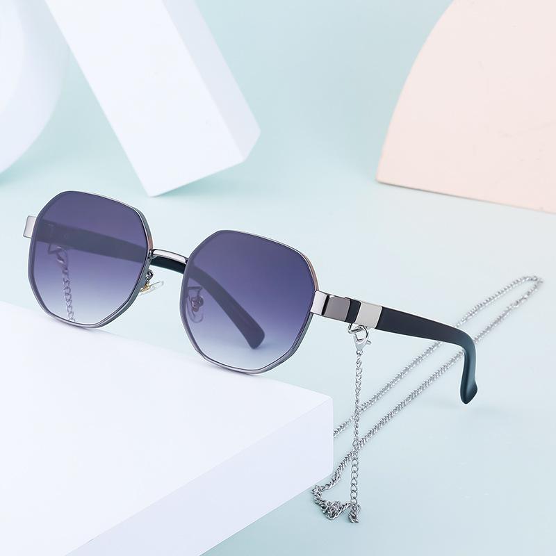 Necklace Strip Sunglasses Women'S Tide Polygonal Sunglasses Women'S Sunglasses