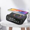 Wireless Charging Station Versatile 3-in-1 Wireless Charger Fast 15w Charging Digital Alarm Clock Temperature for Devices