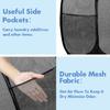 Popup Mesh Laundry Basket Hamper Collapsible And Portable Clothes Washing With Reinforced Carry Handle College Dorm Home Travel