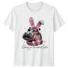 Wishing You The Happiest Unisexs TShirt Hippo Bunny Easter