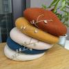 New Rhinestone Beret Fashionable Versatile Woolen Hat Autumn and Winter Three-dimensional Thickened Women's Painter Hat Tide