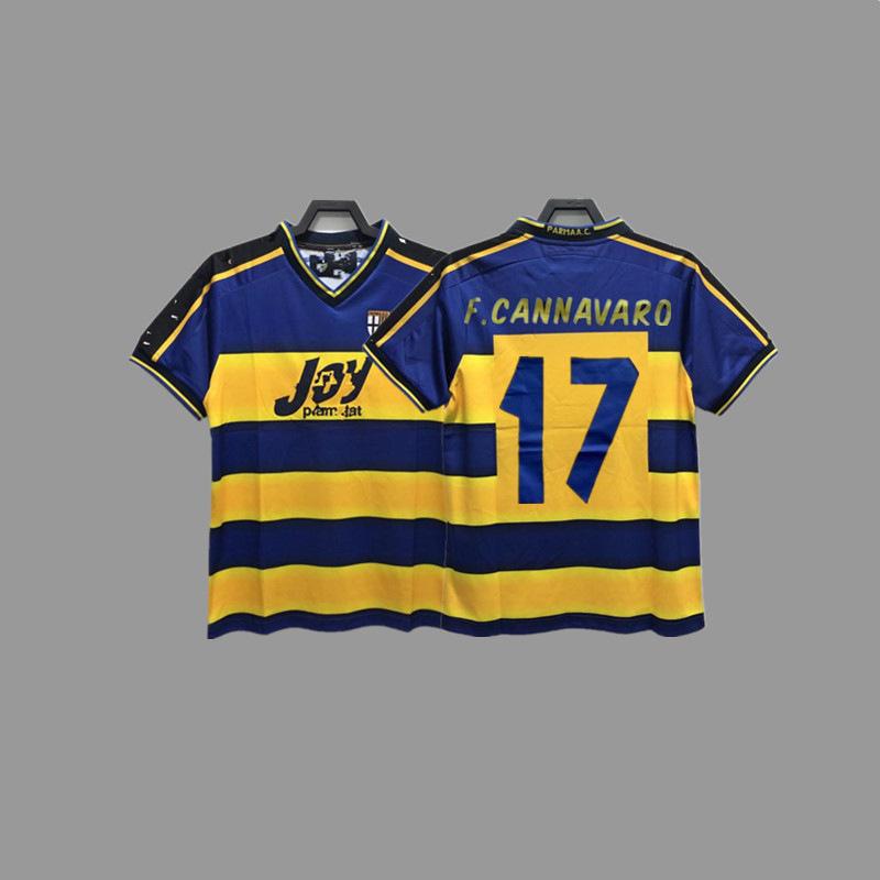 Parma Retro Trikot Fußballtrikot Klassisch Nostalgisch Zola Cannavaro Buffon Gilardino Trikot