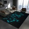 Eye-catching 3D Geometric Carpet Large Floor Mat for Bedroom and Gaming Room Modern Non-slip Rug for Trendy Home Decor Gift