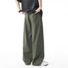 VUUG Men's Pure Cotton Loose Wide-Leg Casual Pants