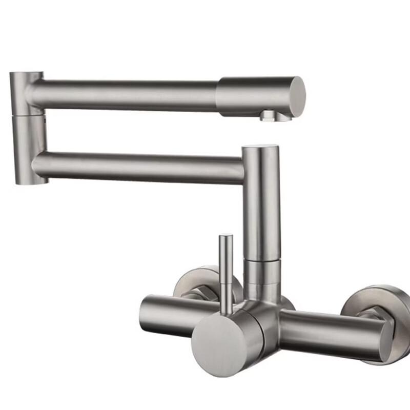 Handun Stainless Steel Wall-Mounted Folding Kitchen Faucet