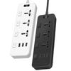 Universal Power Strips 2500W Flat Outlet Extender Cord Durable Electric Plug Socket  Home