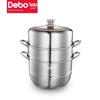 Debo 28cm 304 Edelstahl Doppelschicht-Dampfgarer