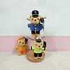 Cute Polices Bear Keychain Charm Unique Polices Bear Key Chain Soft Plush Keyrings Bag Decoration for Everyday Use