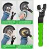 1Pc Durable 0.39inch~1.81inch Adjustable Chrome-Vanadium Steel Angle Grinder Wrench with Green Handle for Grinders, Polishers & Sanding Machines