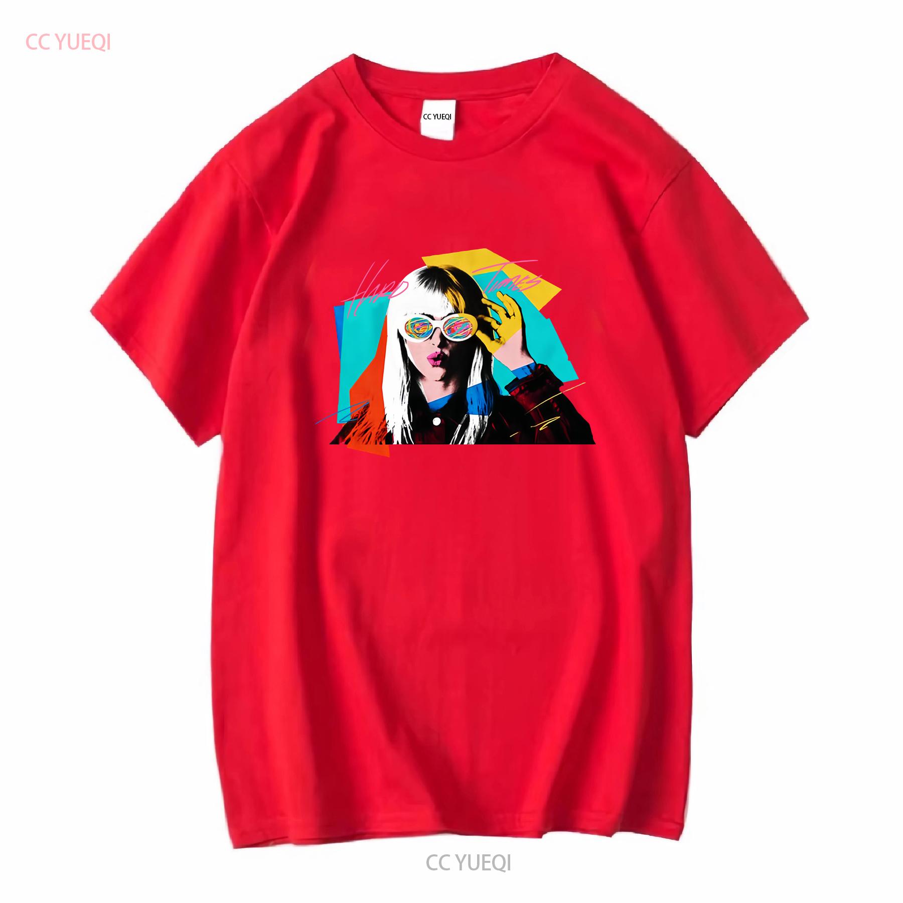 Paramore Hard Times Retro T shirt Rock Music Tour For Fans vintage Washed Soft Slightly graphic Top For Everyday Wear Stretched S