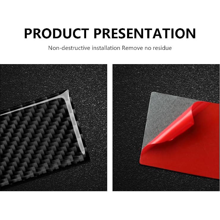 Car Carbon Fiber Decorative Cover Suitable for Ford Mustang 2009 2010 2011 2012 2013 2014 Accessories Door Baffle Sticker