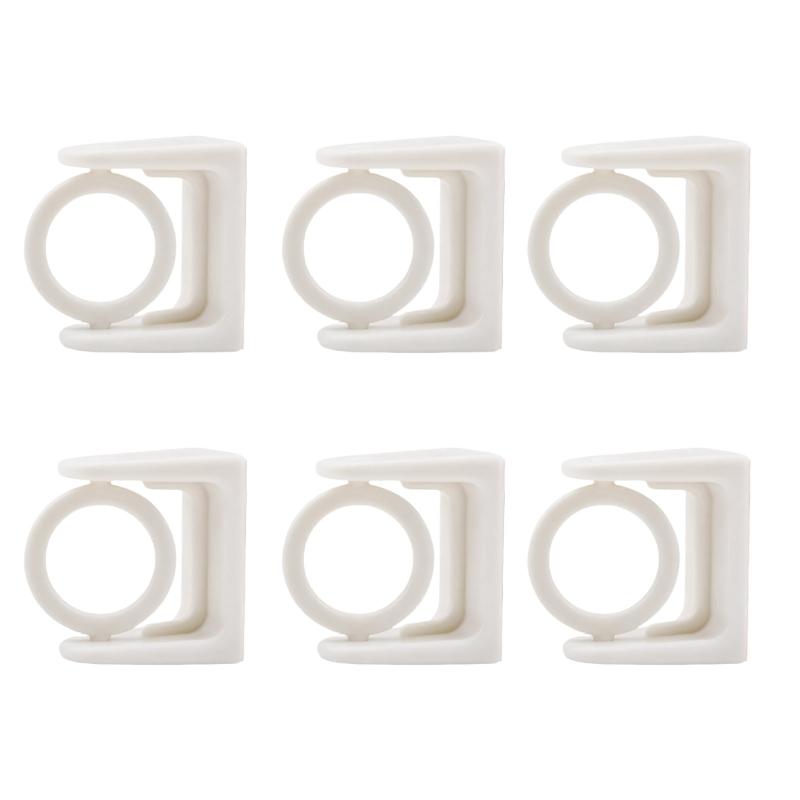 Rotatable Hook Bracket For Curtain Rod Towel Rack With Strong Plastic Materials And Easy Installation