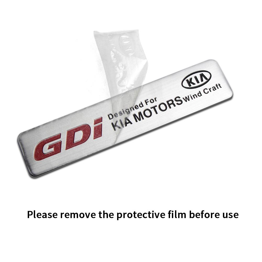 NKSI7 Aluminium Car Styling Body Door Trunk Badge Sticker Decor Auto Accessories For Kia Rio Ceed Sportage Niro Picanto Proceed Soul