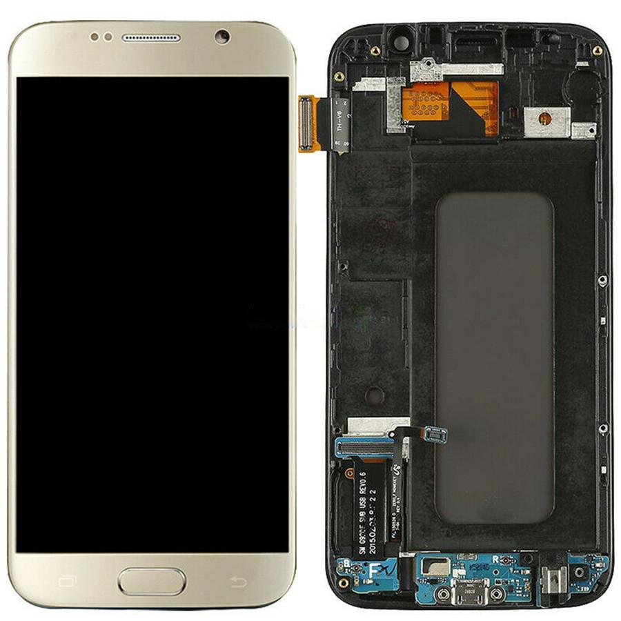 Touch Screen Digitizer w/ Frame For Samsung Galaxy S6 G920F LCD Display Replace