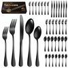 304 Stainless Steel Dinnerware Dinner Knife Fork Spoon Cake Fork Ice Tableware Spoon Mirror Tableware Set Kitchen NEW