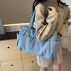 Soft Material Nylon Handbag Simple Design Casual Book Bags Large Capacity Shoulder Bag  Travel