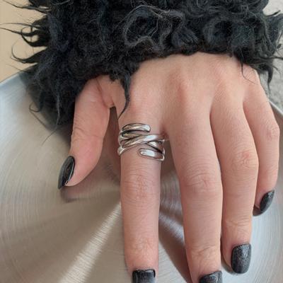 Vintage and Old Cross-wound Ring, Female Ring, Non-fading Index Finger Ring.