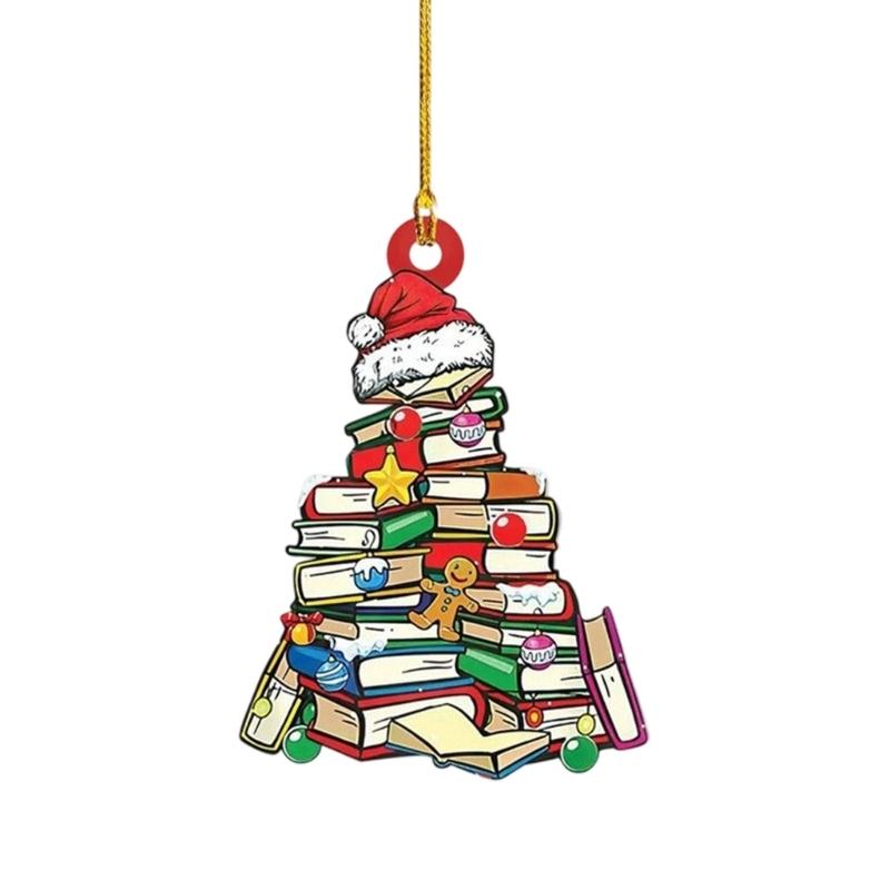 

Christmas Themed Auto Interior Hanging Ornament Premium Acrylic Craftsmanship Perfect for Seasonal Decorations