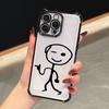 Stickman Case For Samsung Galaxy A57 A37 A07 A17 A56 5G A55 A54 A52 A36 A34 33 A73 A26 A25 A16 A06 Middle Finger Man Phone Cover