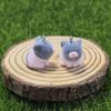 2Pcs Adorable 3D Mini Flocking Pig Charms Soft Flocked Piggy Pendants for DIY Jewelry Making Kids Art Craft Projects