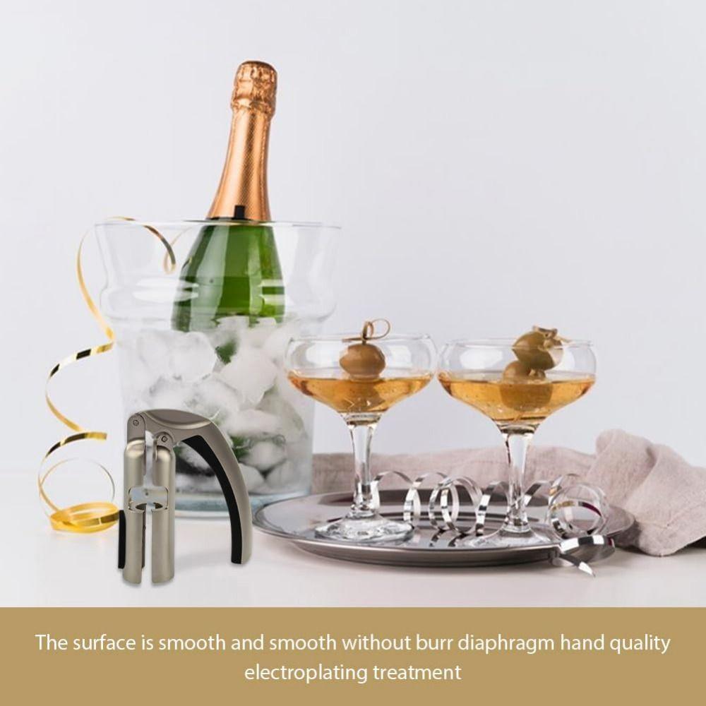 Manico Ergonomico Apribottiglie Champagne Zinco Zinco Lega di Zinco Togli-tappi Champagne Amanti del Vino
