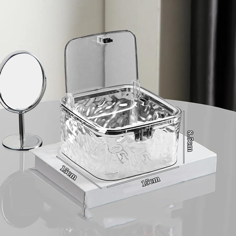 Haar-Accessoire-Organizer, Acryl-Aufbewahrungsbox, transparenter Haargummi-Organizer für Stirnbänder, Wäschekapsel-Behälter, Desktop-Aufbewahrungsbox