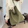 2026 Nyl Solid Color Zipper Simple Casual Versatile Tote Bags Large Capacity for Daily Commuting Simple Shoulder Bags