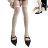 Damen Beinwärmer Sommer Durchsichtige Netz-Beinhülsen Harajuku Beinabdeckung Strümpfe Mode Knöchel Haufen Socken Lange Stiefelsocken