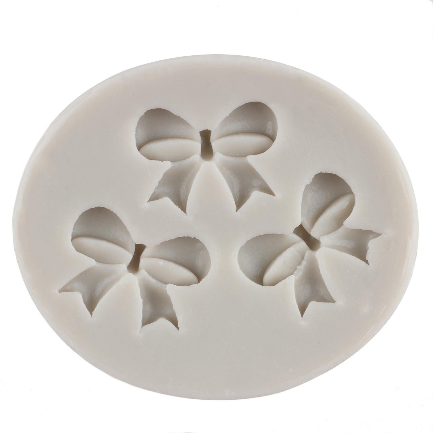 

Формы для помадки с бантом, инструменты для украшения шоколадного торта, кексов, топпер, жевательная паста, шоколадные формы из полимерной глины фиолетовый