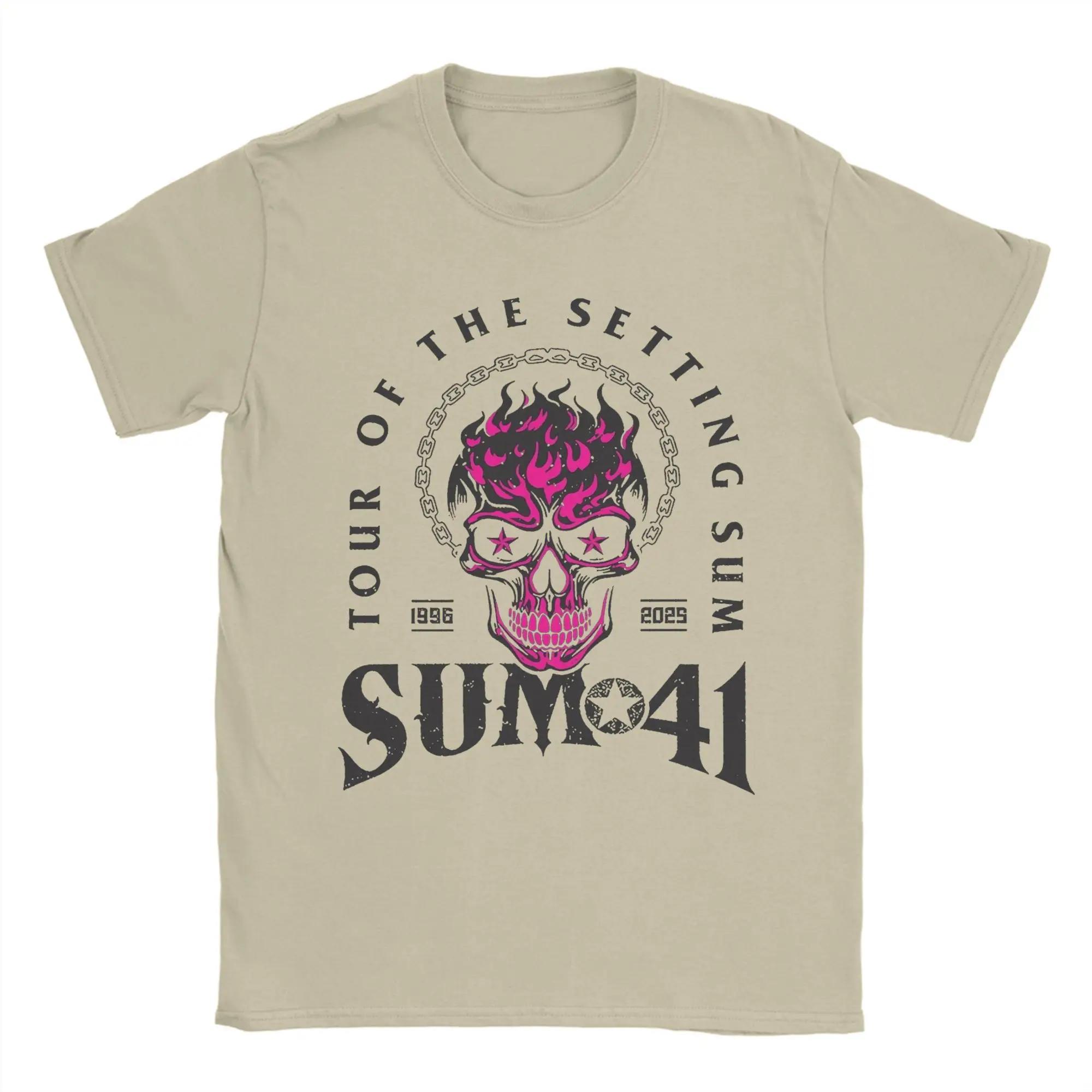 

The Final Tour Sum 41 T-Shirt Men Women Funny Cotton Tee Shirt Round Collar Short Sleeve T Shirts Tops 3XL