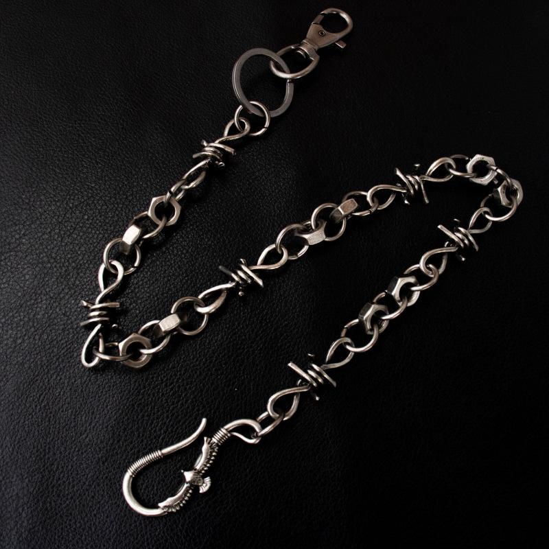 Men's Retro Eagle Pendant Metal Waist Chain - Hip Hop Street Style