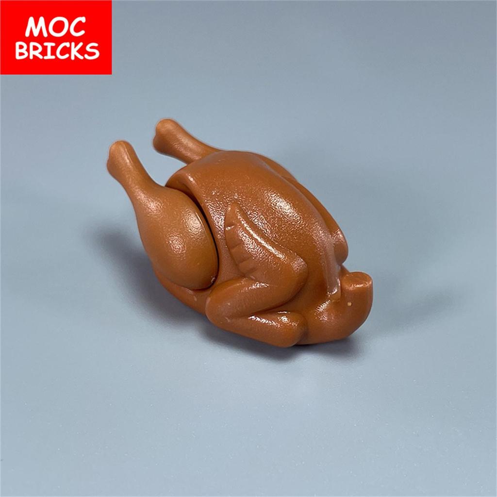 10pcs/lot MOC Bricks Drumstick Thanksgiving Day Assemble Particles Building Blocks Kids Toys Plastic Dolls