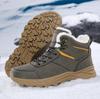 Superwarme Winter-Schneestiefel mit Fell Übergröße 39-46 Wanderschuhe Herren Rutschfeste Outdoor-Sneaker Herren Hoher Schaft Warme Schuhe
