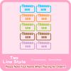 Custom Cartoon Iron On Name Sticker Heat Transfer Label Print On T-Shirt Hoodies Patches For Clothing Thermal Stickers Applique