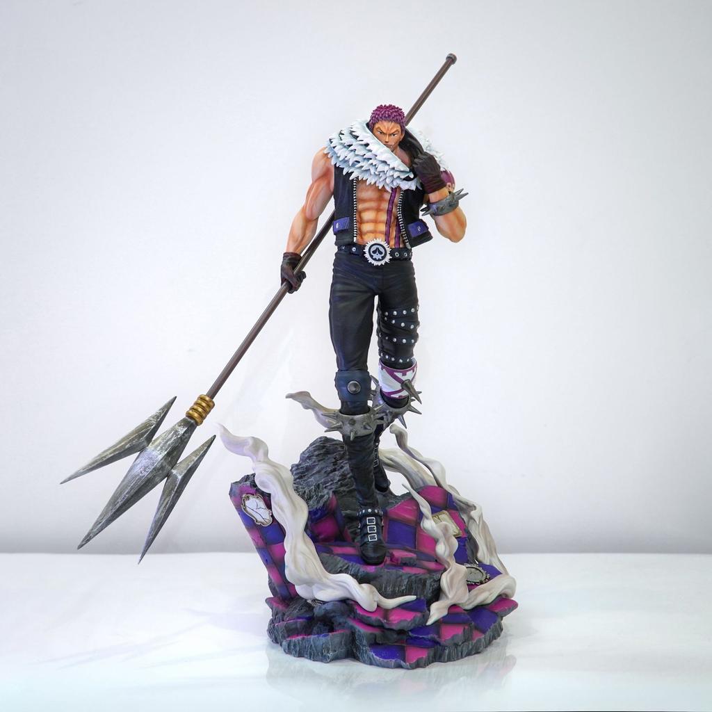 JT studio One Piece 15.74in/40cm Katakuri Figura de Anime de estatua Halberd Domineering de Extra large Zoro PVC Mode Toys Gifts