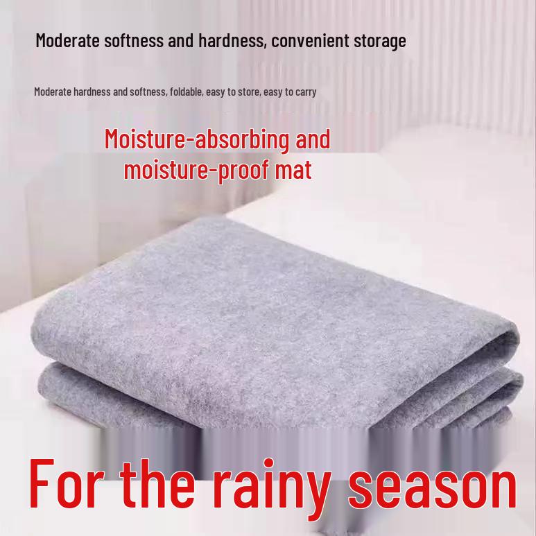 All-Season Moisture-Proof Dormitory Mattress Pad - Moisture-Absorbing & Mildew-Resistant Tatami Floor Mat Linen Gray 3mm; 90x200cm
