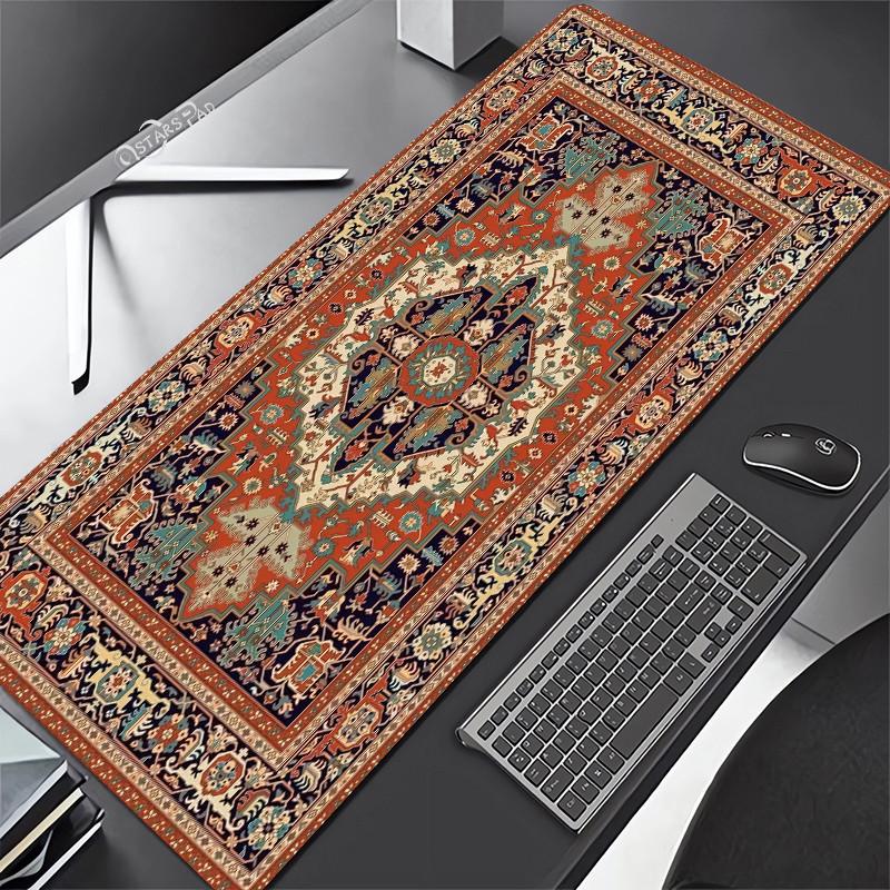 Persian Carpet Mouse Mat xcm Computer Large Mousepad Flower Office Rubber Mat Nonslip Table Pads x Notebook Computer De
