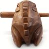 Handcrafted African Wooden Frog Guitar Traditional Razor Instrument with Intricate Carvings - Smooth Finish & Ergonomic Handle