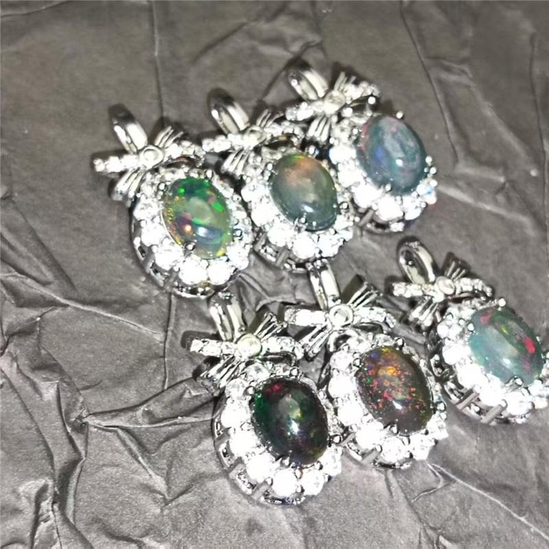 A Sweet and Perfect Gift for African Black Opal Pendant In Summer