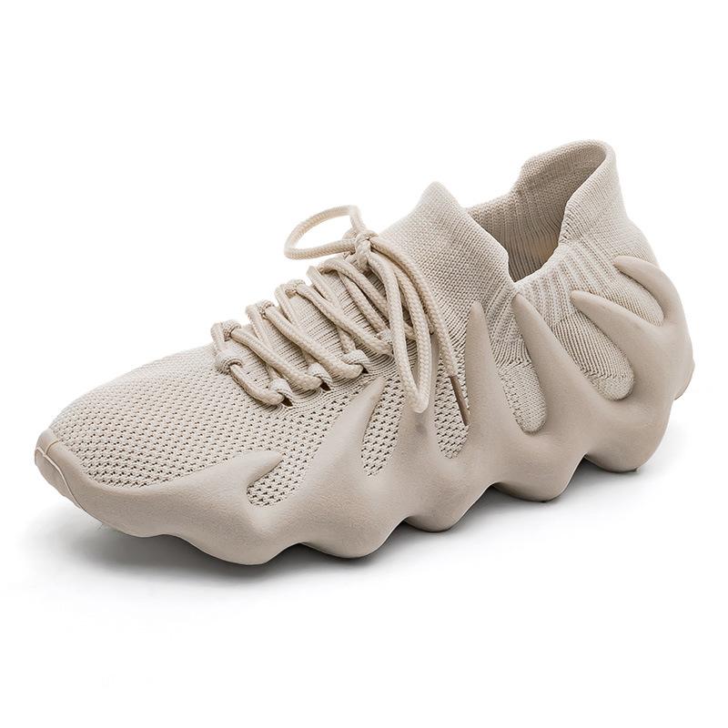 Volcano shoes new flying woven shoes small cage dumpling shoes running couple shoes socks shoes