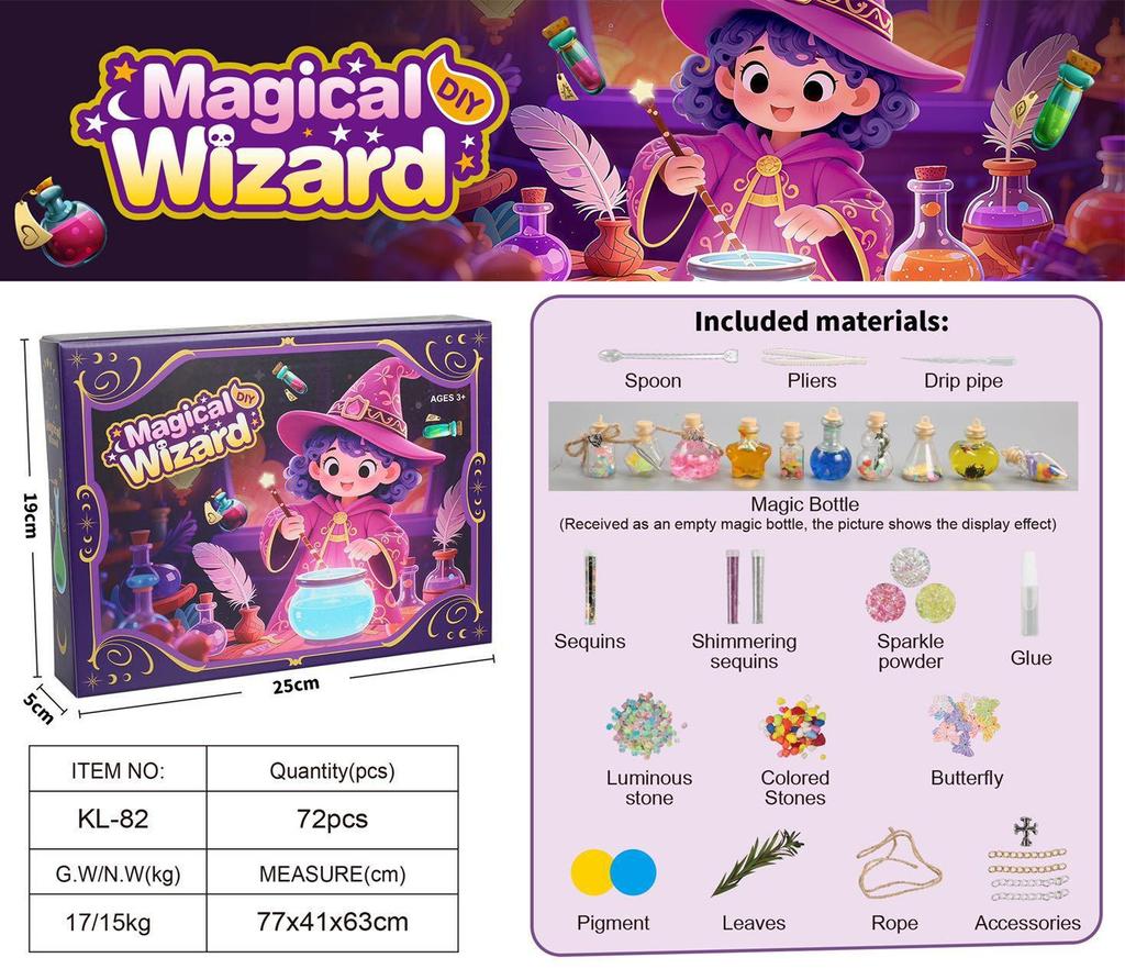 Children's DIY Wizard Potion Toy Set - Halloween Fantasy Gift