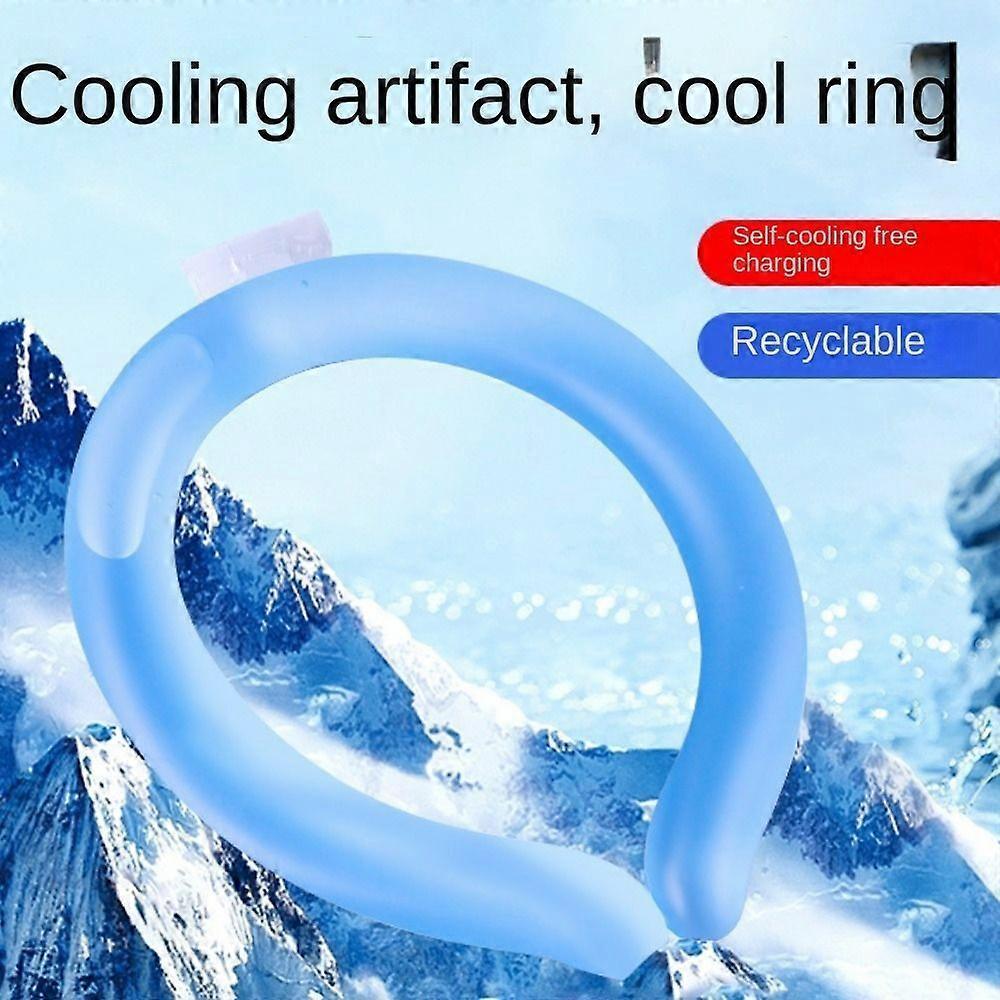 Cooling Neck Ring for Heat Relief, Reusable Ice Cushion Pillow, Portable Summer Cooling Wrap