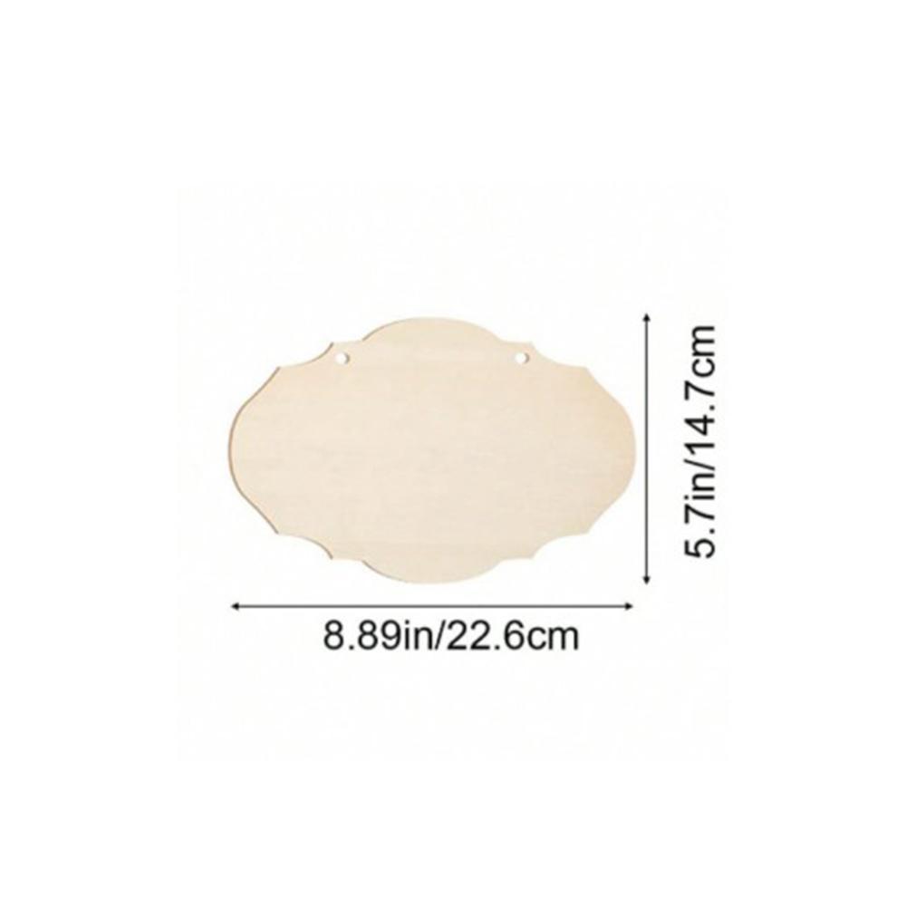 

Unfinished wooden crafts blank hanging plate DIY wooden rectangular painting writing wedding plaque 1pcs