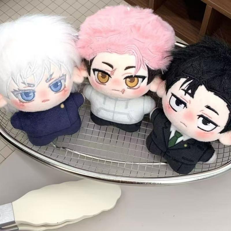 Jujutsu Kaisen 10cm Kawaii Plush Itadori Gojo Sukuna Higuruma Geto Okkotsu Cute Soft Anime Doll Keychain Bag Pendant Gift Toy
