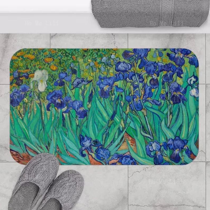 New Van Gogh Decorative Bath Carpet Flowers 40X60cm