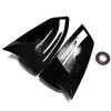 2PCS Black Wing Mirror Cover Caps for Mercedes Benz W204 W176 W212 CLA250 C63