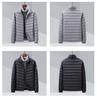 Men's 2024 Autumn/Winter High-End Casual Lightweight Down Jacket with Stand-Up Collar
