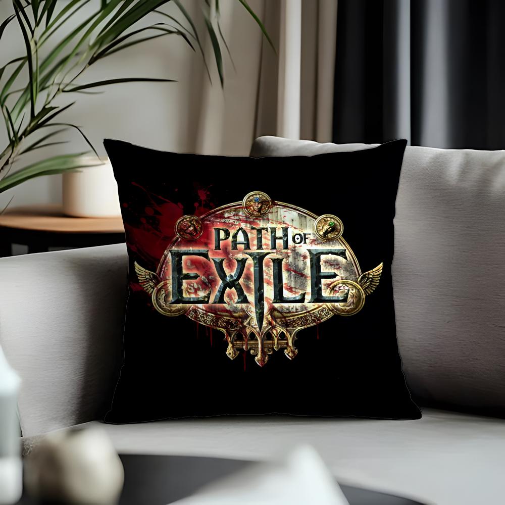 New Ppath of Exileew Cushion Cover Antidustmite Pillowcase Invisible Zipper Silky Short Plush Sofa Cushion Cover