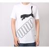 Puma Big Logo Printed Short Sleeve TEE White Men's 586464-02