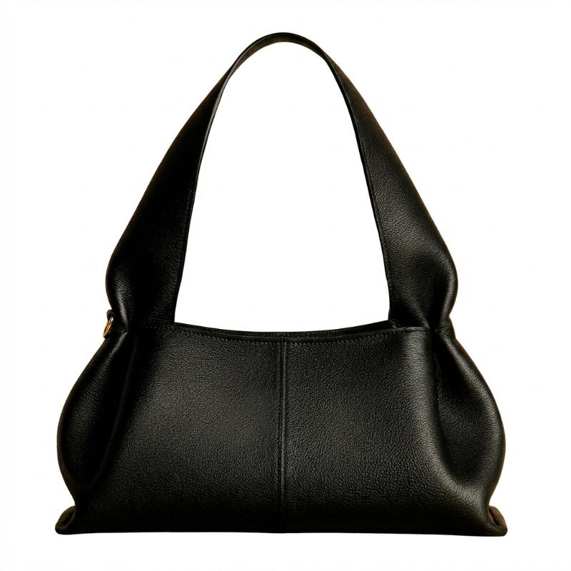 

French Pleated Handbag Luxury Brand Clouds Shoulder Bag Designer-style Soft Underarm Bag Women s Fashi And Elegant Storage Bag чёрный